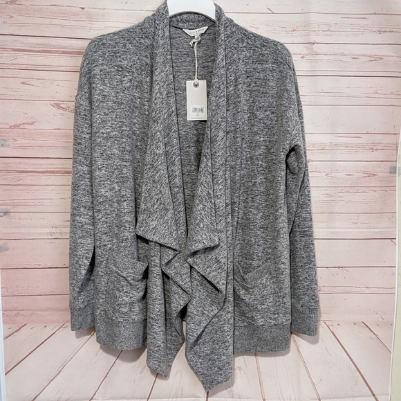 🆕 SALE Lucky Brand Plush Hacci Draped Cardigan - Picture 6 of 6